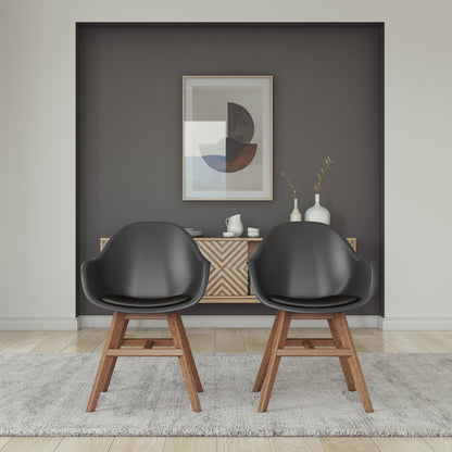 Midtown Concept Arm Indoor Dining Chair - 4PC - SC CON_ARM PAR WHT