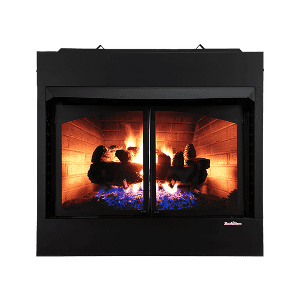 Buck Stove Model ZCBBXL Vent Free Builder Series Gas Firebox with Oak Logs