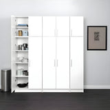 Prepac Elite 80" 6 Piece Storage Cabinet Set C - Available in 2 Colors - BRSX-1012-6M