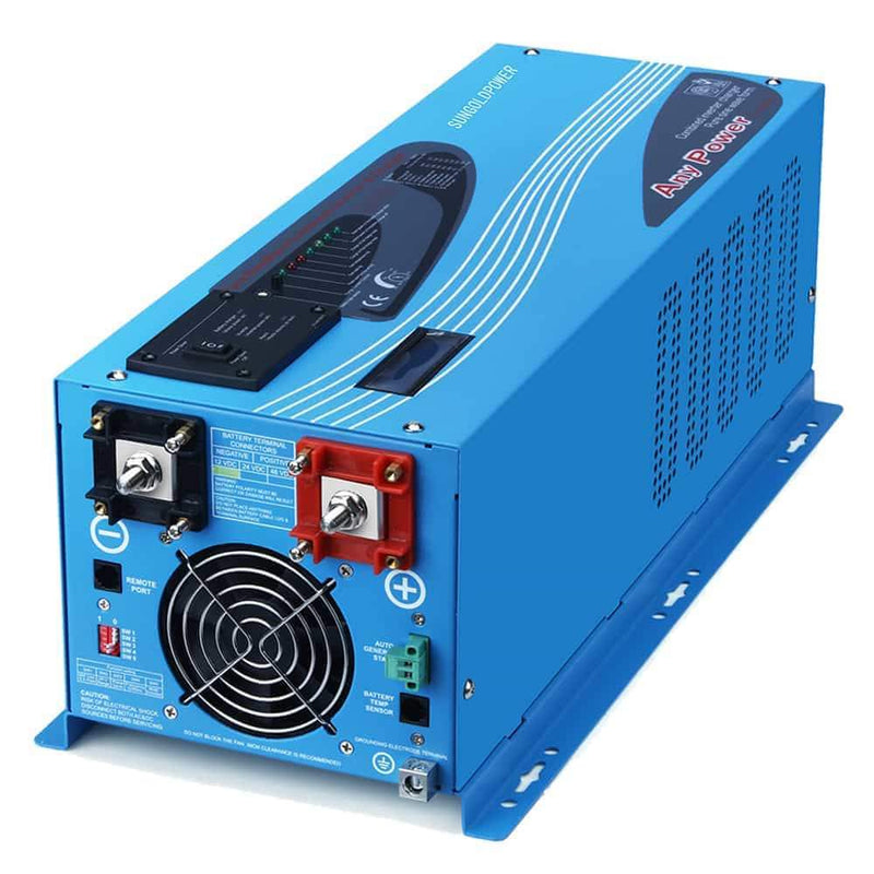 3000W DC 24V Pure Sine Wave Inverter With Charger - LFP3K24V120VSG