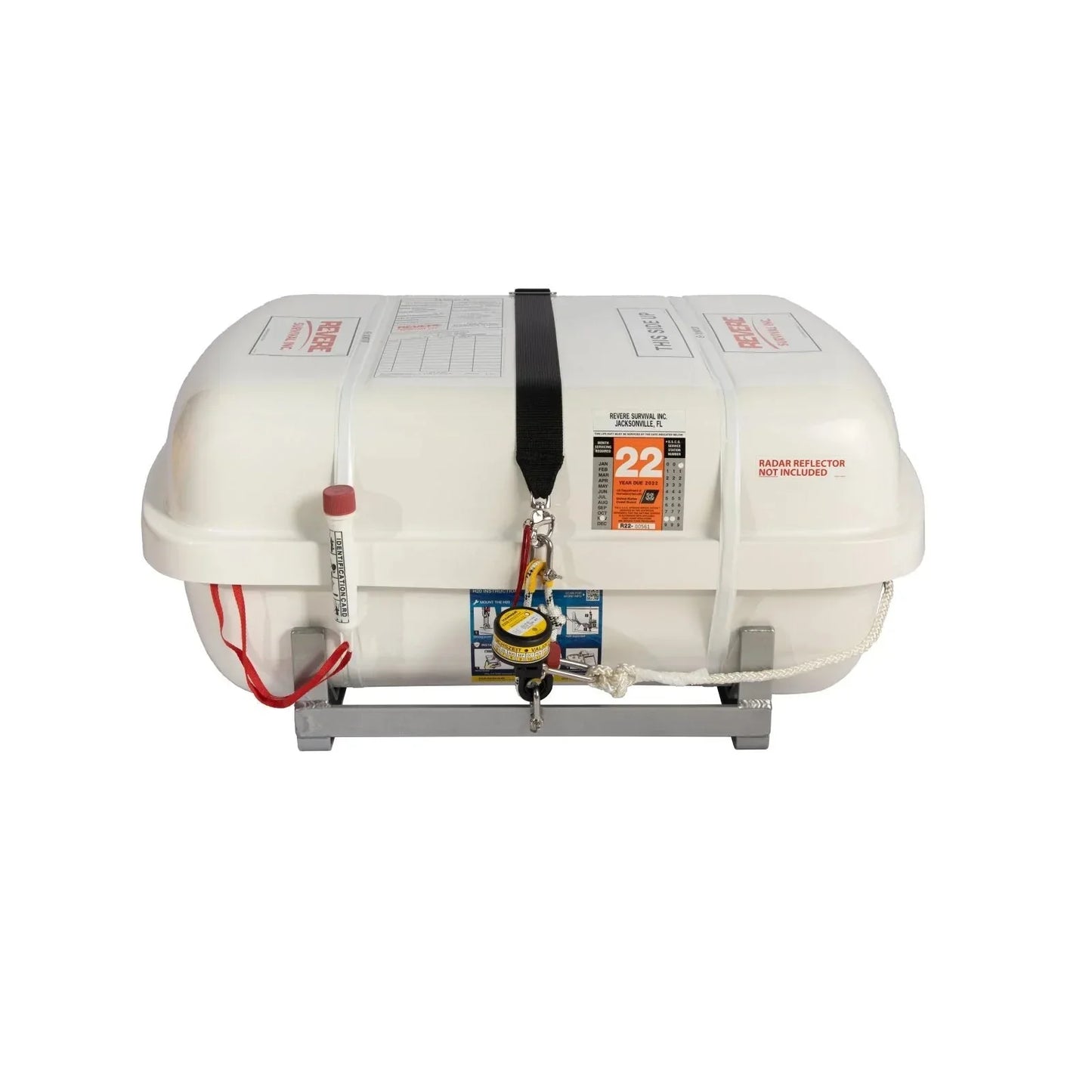 Revere 4-8 Person Low profile USCG/ SOLAS B Life Raft - 45-REV-CGS-4LP-B