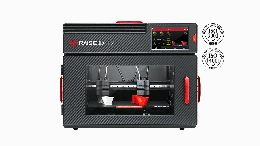 Raise3D E2 Desktop 3D Printer - Includes Auto Leveling and IDEX - R3DE2