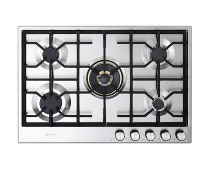 Verona 30" Designer Gas Cooktop - Brass Burners - SS - 5 Burners - VDGCT530FSS